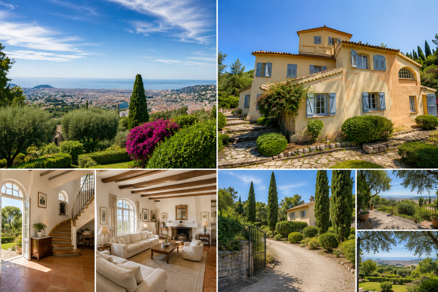 Composition visuelle d'ambiance pour la présentation immobilière